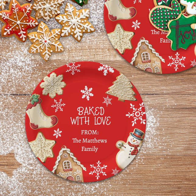 Papel Plato de regalo de galletas de Navidad dulces y li (Subido por el creador)