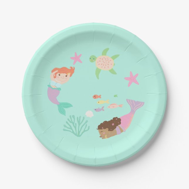 Papel Plato de Sirena 7" (Anverso)