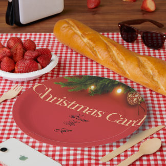 Papel Plato Navideño de Santa Adorable – Regalo Festivo 