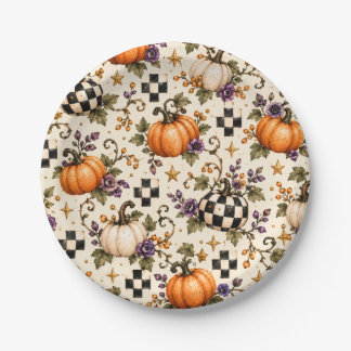 Papel Plato para Baby Shower de Halloween