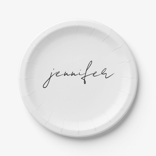 Papel Plato Personalizado, Regalos para Damas de Honor,  (Anverso)