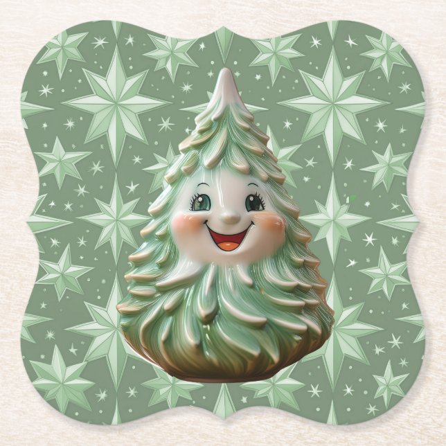Papel Posavasos de árbol de cerámica (Anverso)