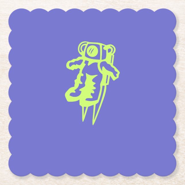 Papel Posavasos de astronauta (Anverso)