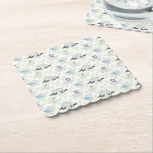 Papel Posavasos de cartón con huevos de dinosaurio