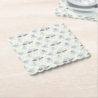 Papel Posavasos de cartón con huevos de dinosaurio