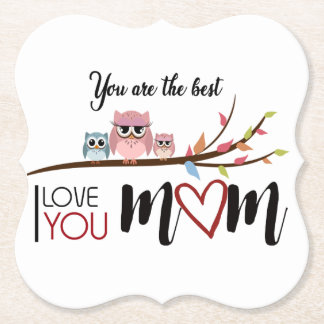 Papel Posavasos de cartón "mother's day"