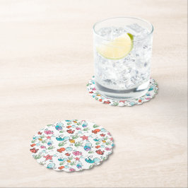 Papel Posavasos de criaturas marinas, vajilla de criatur