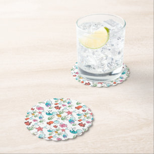 Papel Posavasos de criaturas marinas, vajilla de criatur