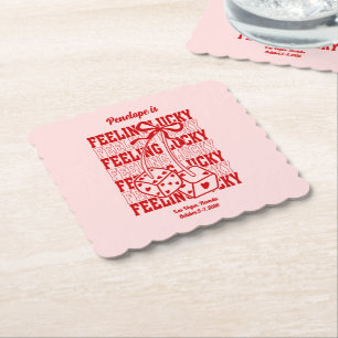 Papel Posavasos para despedida de soltera con sensación