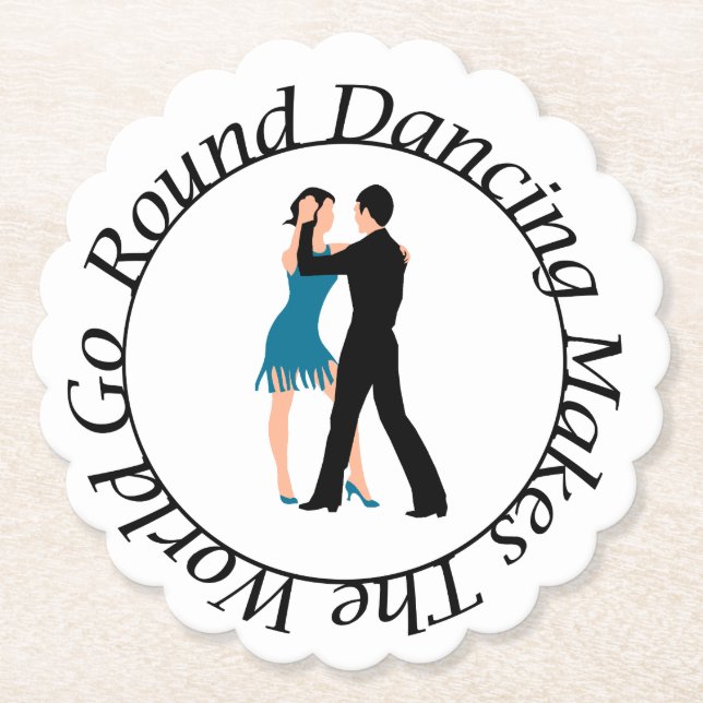 Papel Posavasos para el bailarín de danza circular (Anverso)