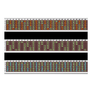 Papel Poster de Bass Notes (semibrillante)