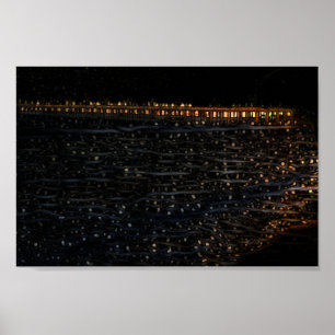 Papel Poster de impresión Ventura Pier Nights (Mat