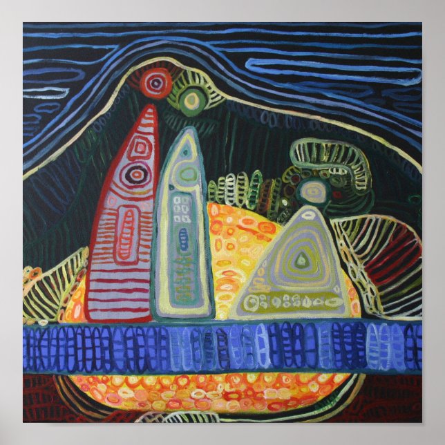 Papel Poster de valor de pintura de arte atractivo (Frente)