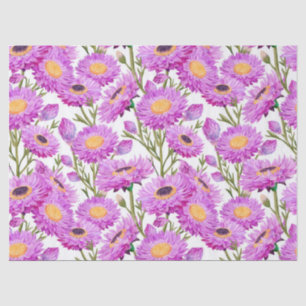 Papel púrpura daisita floraciones florales