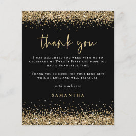 PAPEL | Purpurina del Oro Negro Veintiuno Gracias