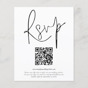 PAPEL   QR Código Script Wedding RSVP