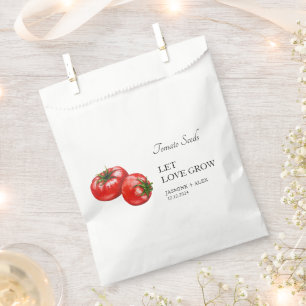 Papel Que el amor crezca   Bolsa de Favor de la Boda de 