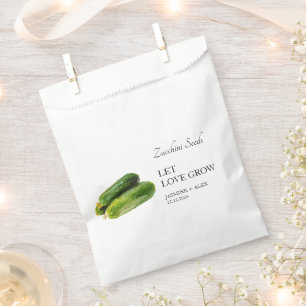 Papel Que el amor crezca Bolsa de Favor de la Boda de