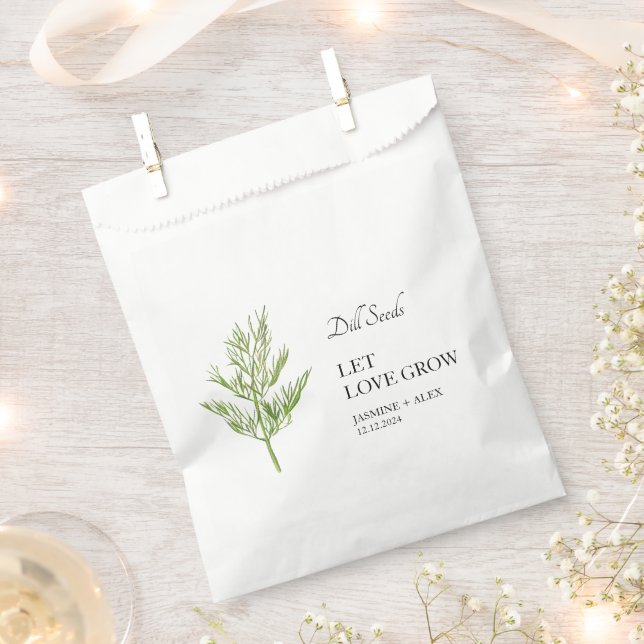 Papel Que el amor crezca | Bolsa de Favor de la Maternid (Cortado)