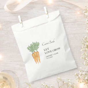 Papel Que el amor crezca Bolsa de favoritas de bodas d