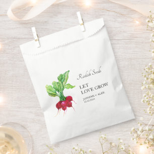 Papel Que el amor crezca Bolsa favorita de la boda de