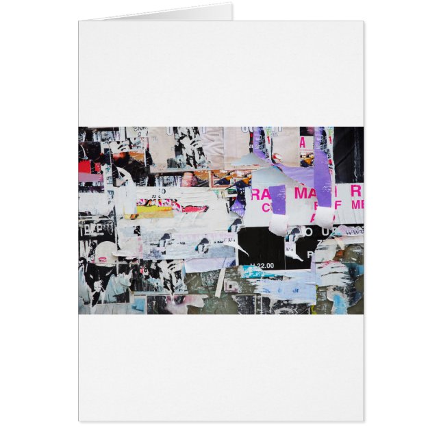 Papel rasgado estilo de Banksy de la pared de la (Frente)