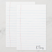 Papel Rayado Dibujado a Mano