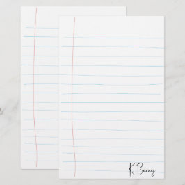 Papel Rayado Dibujado a Mano