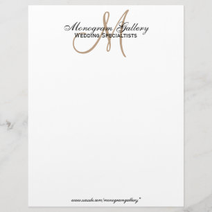 Papel reciclado con membrete elegante de logotipo