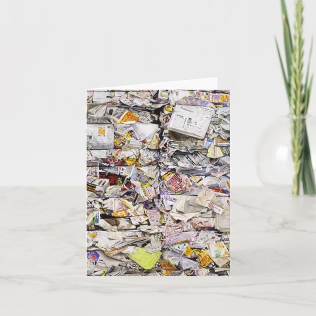Papel reciclado - Sasebo - tarjeta de felicitación (Anverso)