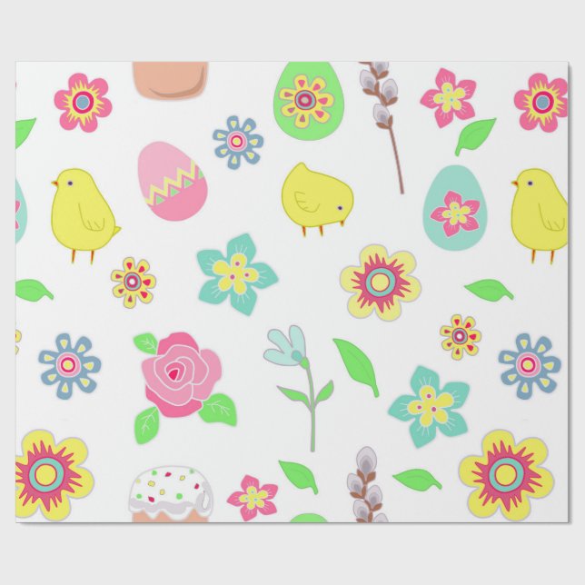 papel regalo con motivos de Pascuas (Superficie plana)