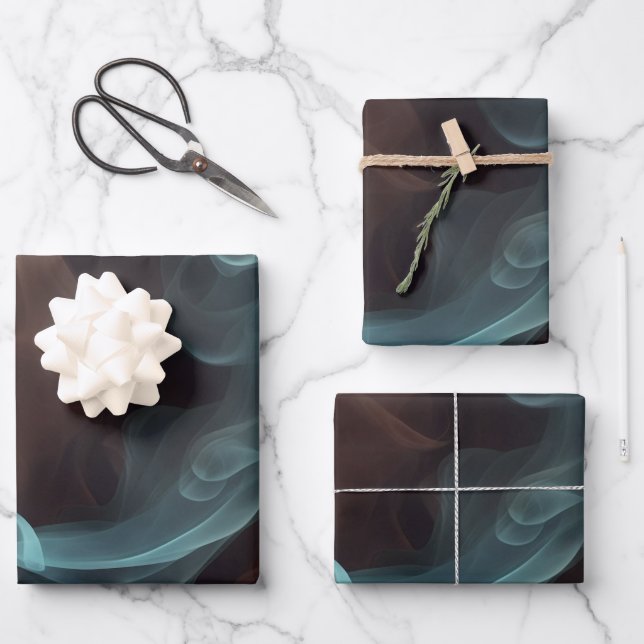 papel regalo en diseño de humo (Anverso)