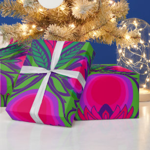 papel retro vintage de regalo de los años 60