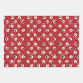 Papel rojo "Happy Woth Year" de Perro Lover
