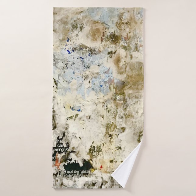 Papel rojo y marrón (Toalla de baño)