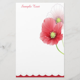 Papel Rojo Y Rosa