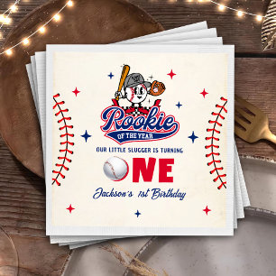 Papel Rookie retro del año Nacimientos de las servilleta