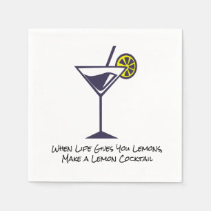 Papel Ropa de limón y servilleta de cócteles