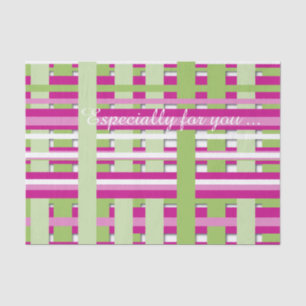 Papel rosa brillante y verde divertido en el tejid