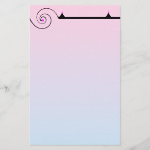 Papel rosado y azul bonito