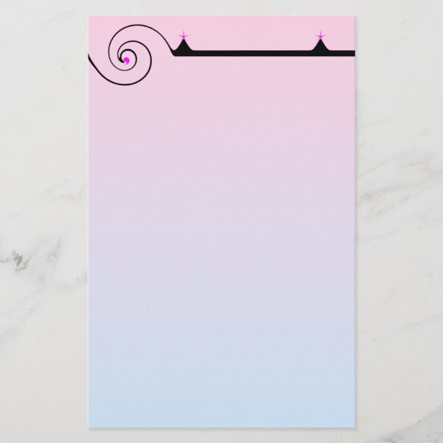 Papel rosado y azul bonito (Anverso)