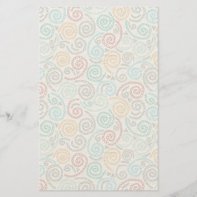 Papel rumpled suposición del bordado (Anverso)