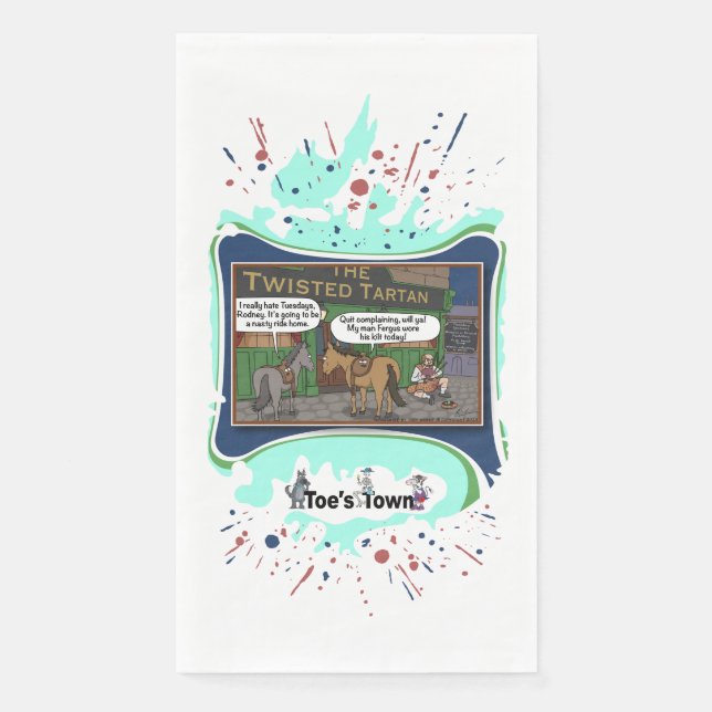 Papel Saddle Up | Servilleta para Invitados de Graduació (Anverso)