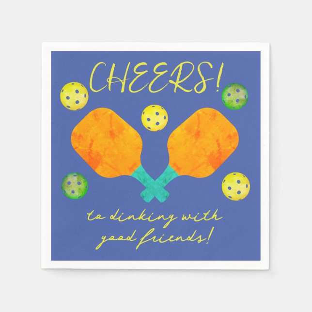 Papel Saludos a la servilleta de cócteles de piquetes (Anverso)