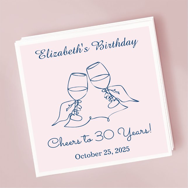 Papel Saludos modernos azules y rosas a la servilleta de (Subido por el creador)