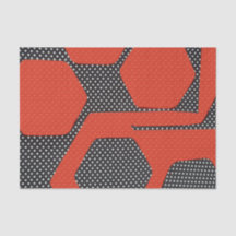 PAPEL SEDA ABSTRACTO BLANCO NEGRO ROJO