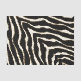 Papel seda adaptable del estampado de zebra