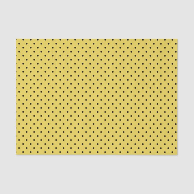 Papel seda amarillo y negro del lunar (Anverso)