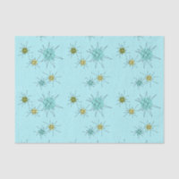 Papel seda atómico azul de Starbursts del huevo