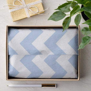 Papel seda azul claro y blanco del zigzag